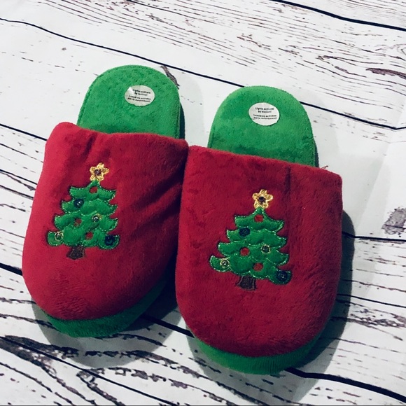 ladies christmas slippers